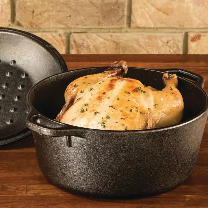 5-Quart Cast Iron Dutch Oven with Lid for Oven, Stove And Grill