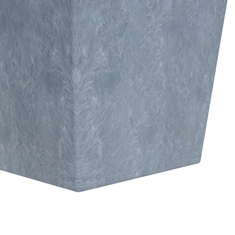 Leisuremod Serene Series Fiberstone and MgO Clay Square 15" Planter