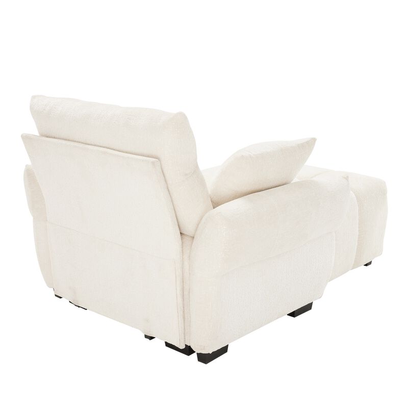 Merax Single Sofa Chair with 1 Ottoman