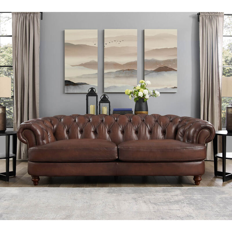 Newport Top Grain Leather Sofa