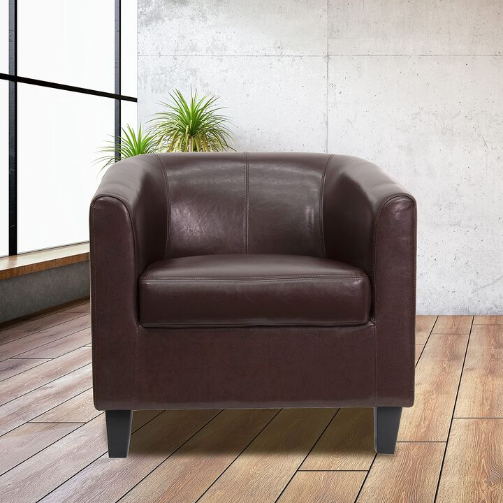 Flash Furniture Katie Brown LeatherSoft Lounge Chair