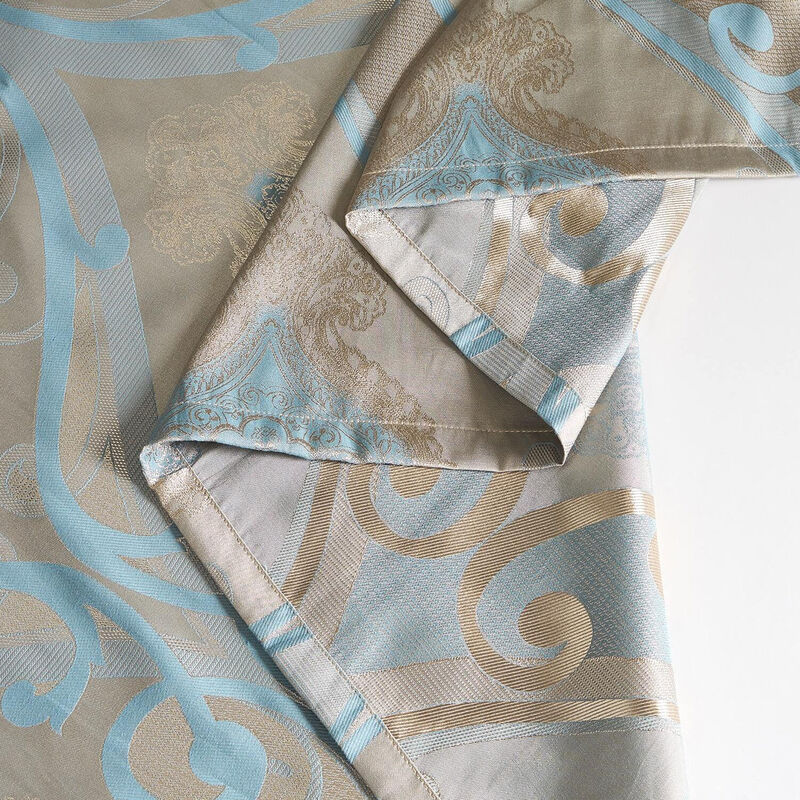 Dolce Mela Curtains Damask Jacquard Grommet Semi-Blackout