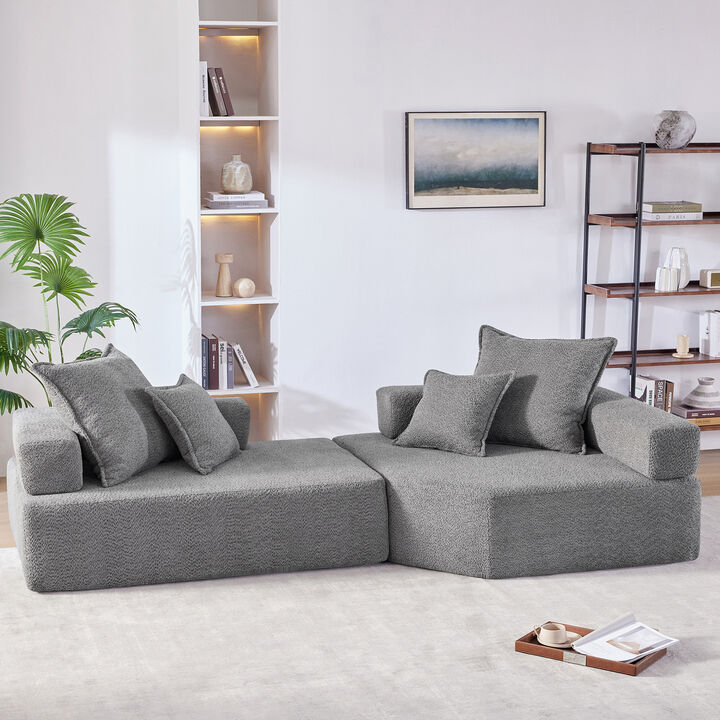 Merax Oversized Modular L Shaped Sectional Sofa
