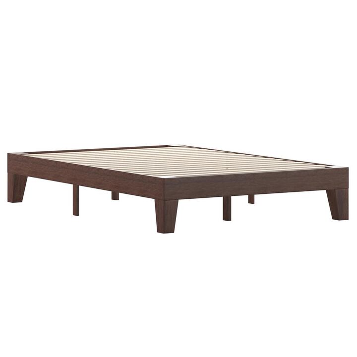 Flash Furniture Wood Full Platform Bed with Wooden Support Slats, No Box Spring Required