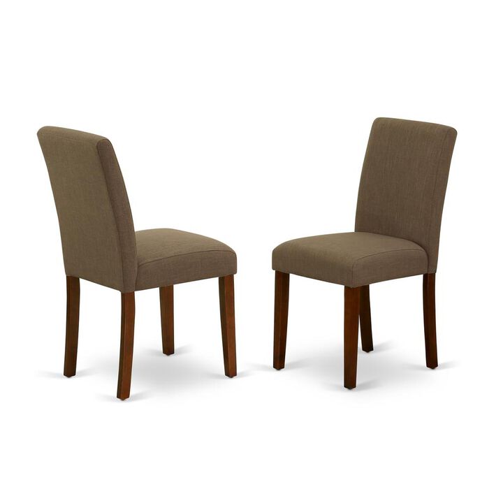 East West Furniture Dining Room Set Mahogany, OXAB3-MAH-18