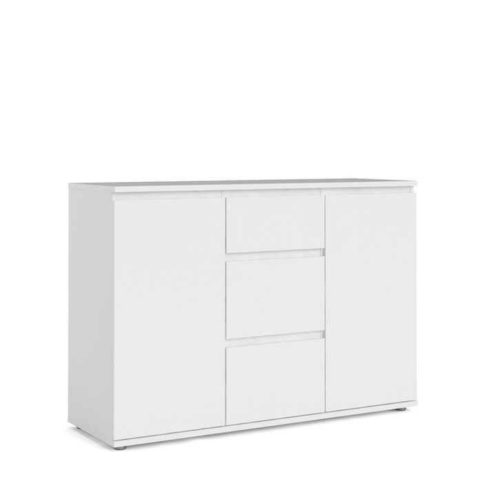 Tvilum Aurora Sideboard with 2 Doors and 3 Drawers, White