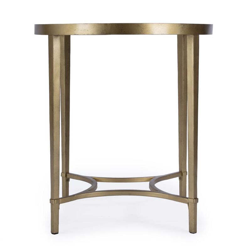 Butler Specialty Company Monica Oval End Table, Gold