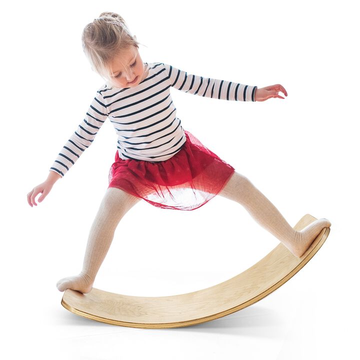 Natural Wobble Board for Kids and Adults