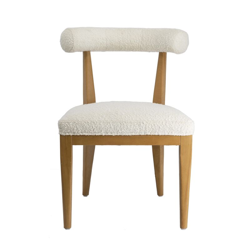 Palla Black Boucle Dining Chair