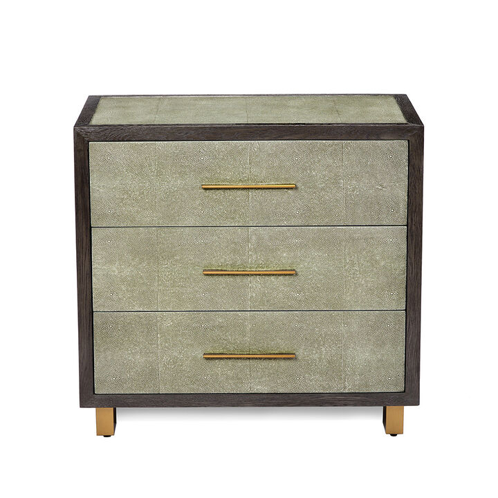 Maia Bedside Chest - Shagreen