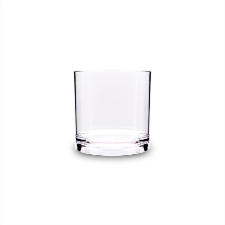 Polycarbonate Drinkware dia.3" h:3" 8 oz. Round Clear Polycarbonate Whisky Glass (Set of 12)