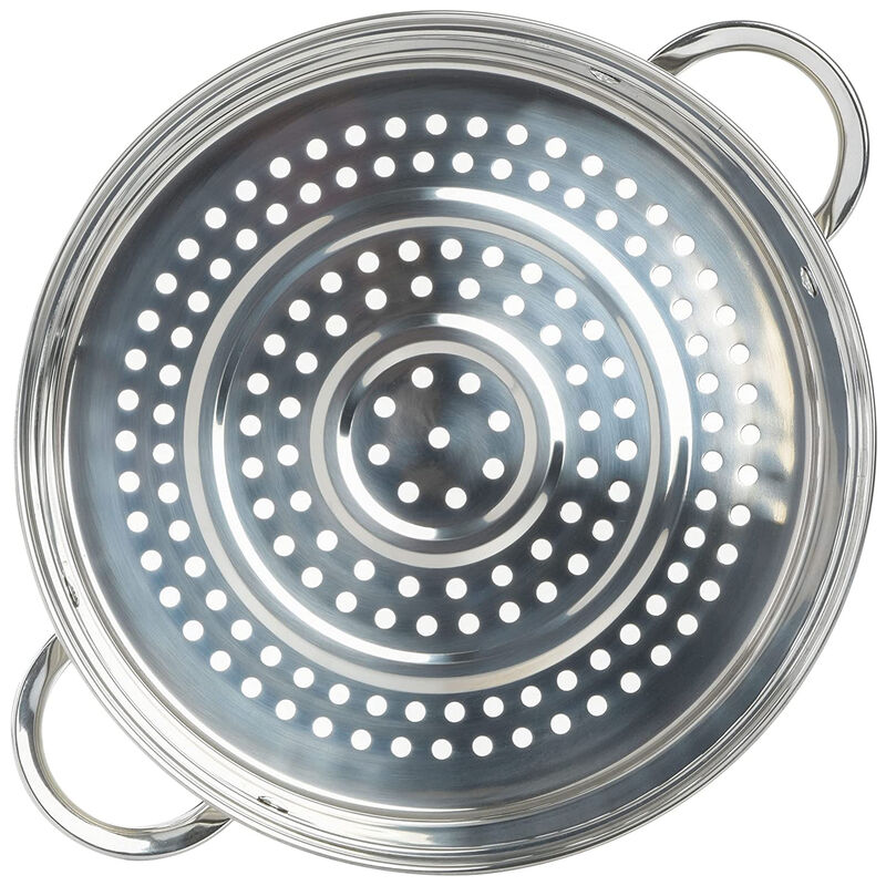 Oster Sangerfield 3 Piece 11 Inch Stainless Steel Everyday Pan with Steamer and Lid