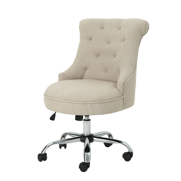 Sleek and Supportive Contemporary Office Chair with Diamond Stitching