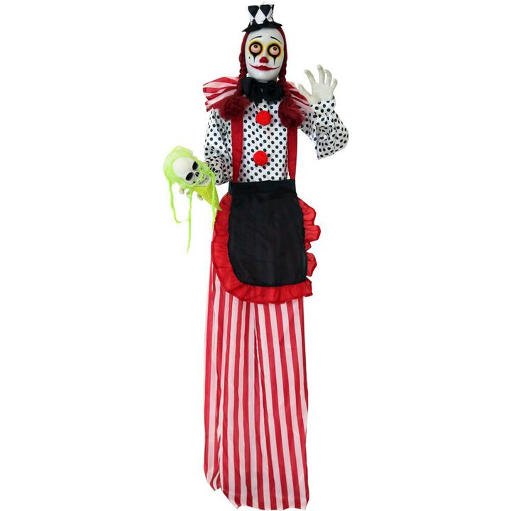 Haunted Hill Farm 65 Standing Clown with lights & sounds