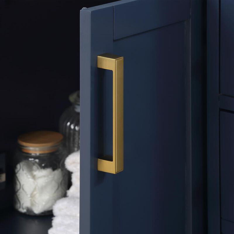 Altair 36 Single Bathroom Vanity in Royal Blue with Mirror