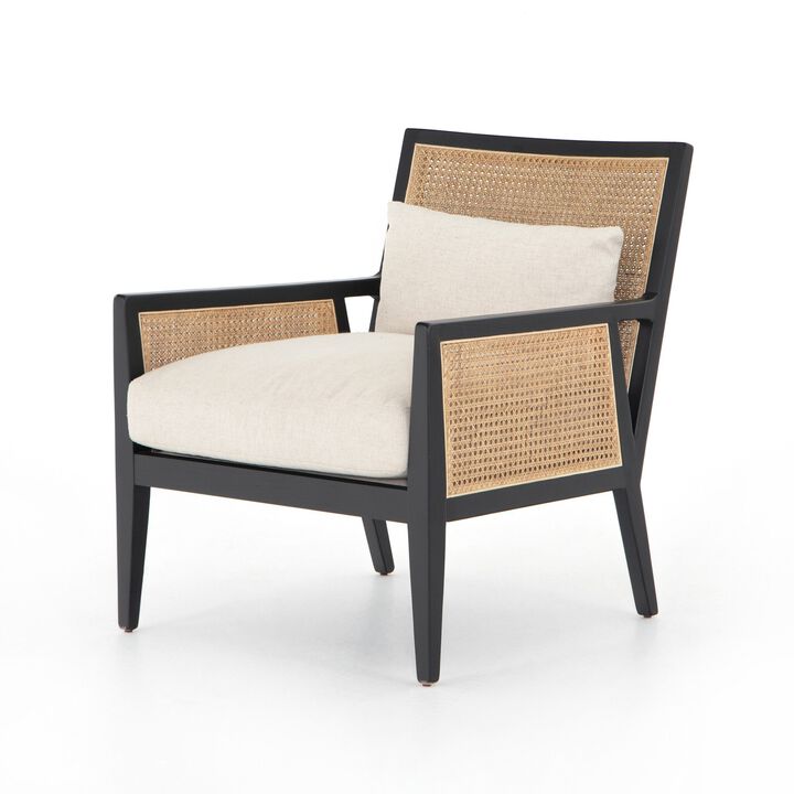 Antonia Cane Arm Chair in Ebony