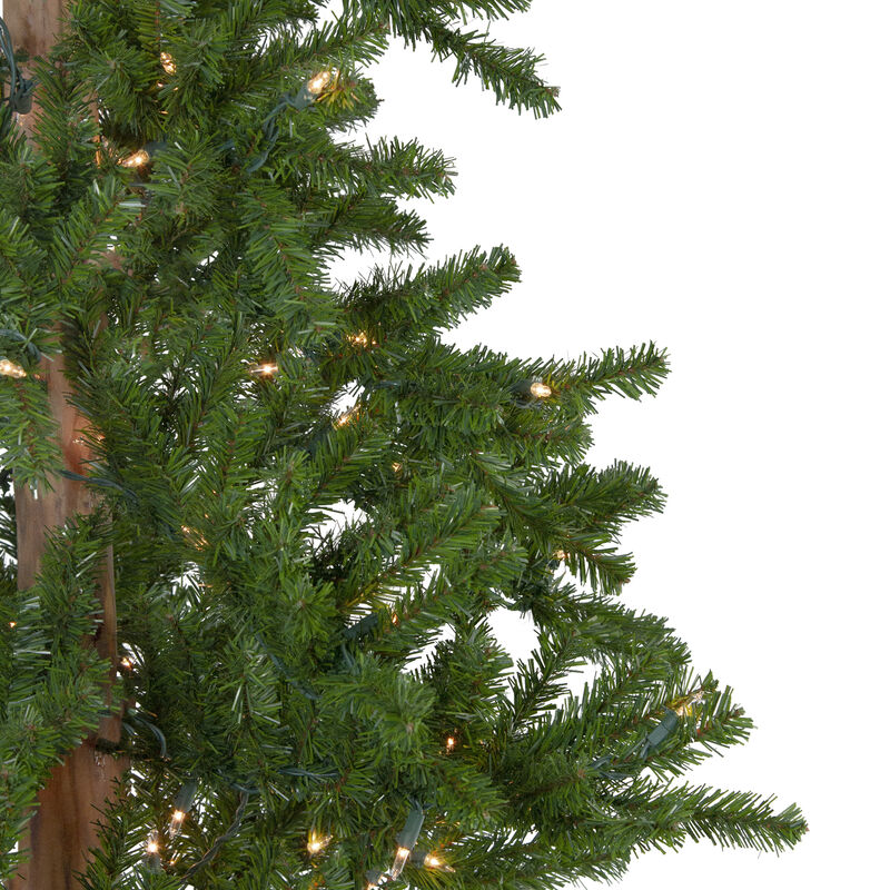 7' Pre-Lit Medium Alpine Artificial Christmas Tree  Clear Lights