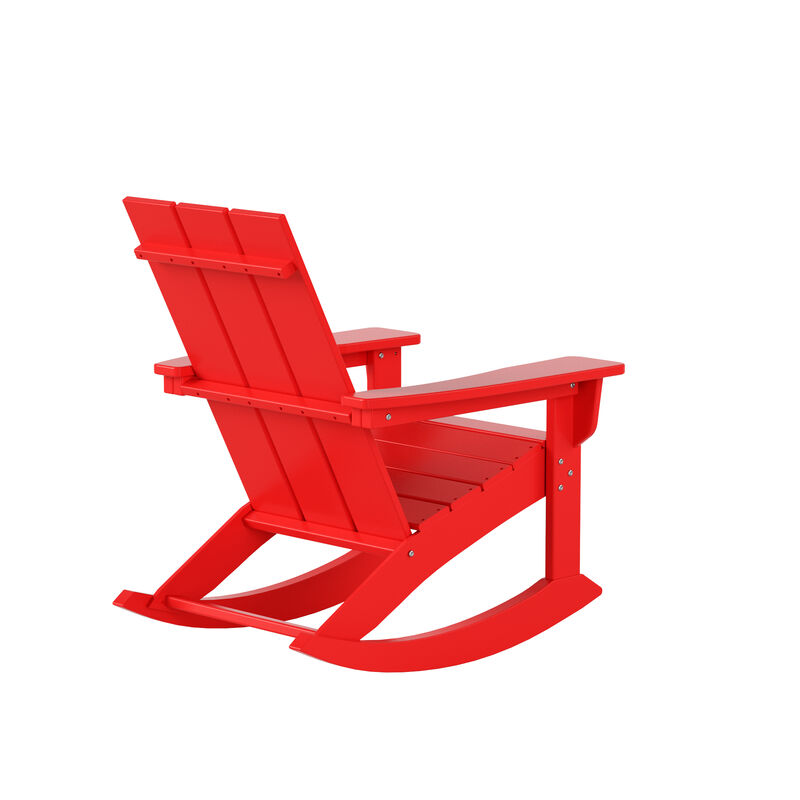 WestinTrends Modern Adirondack Outdoor Rocking Chair