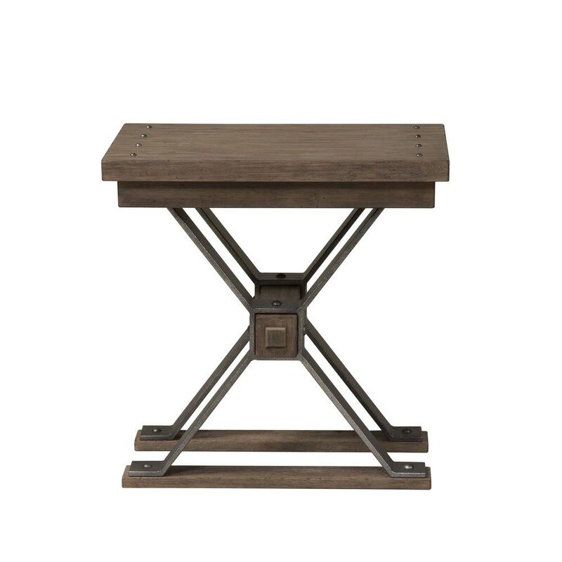 Starlight Canyon Home Brown Small Side Table – Elegant Sofa Table for Living Room or Couch Use