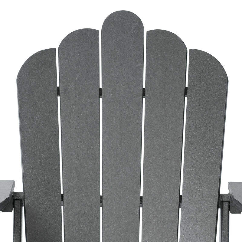 WestinTrends 3-Piece Adirondack Chairs with Cup Holders and Coffee Table Set