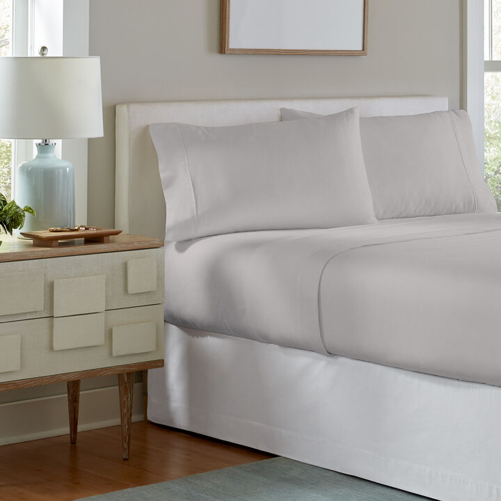Pointehaven Superior Weight 175 GSM 100% Cotton White Solid Flannel Deep Pocket 3 pc Sheet Set, Twin