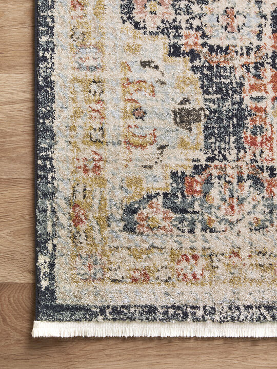 Graham GRA05 Blue/Multi 18" x 18" Sample Rug
