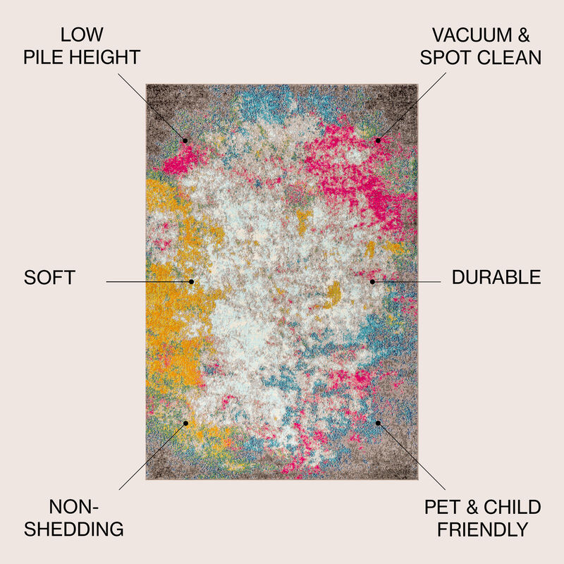 Contemporary Pop Modern Abstract Area Rug