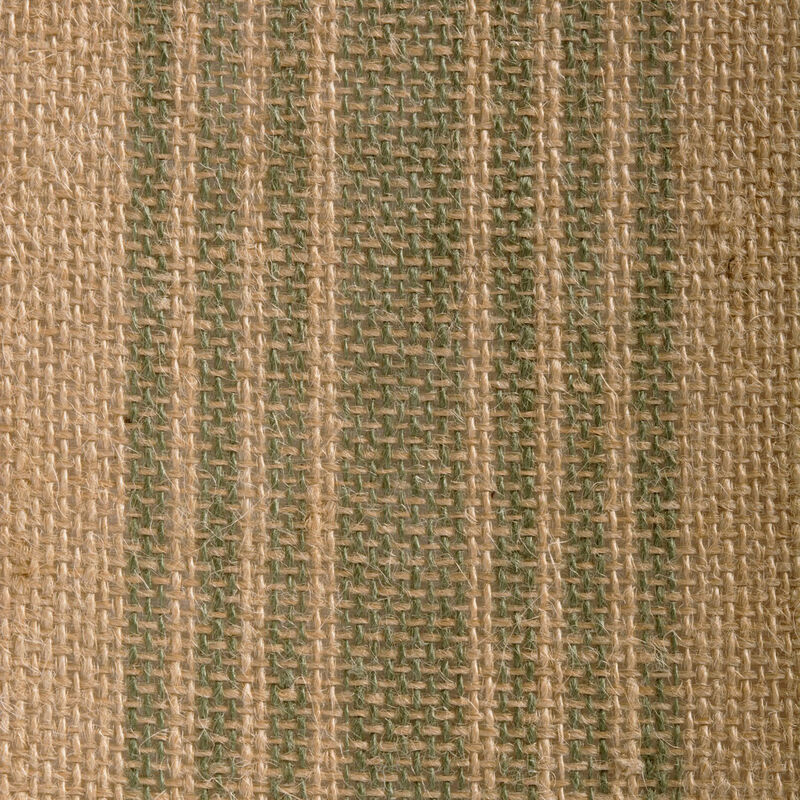 72" Beige and Green Striped Rectangular Table Runner