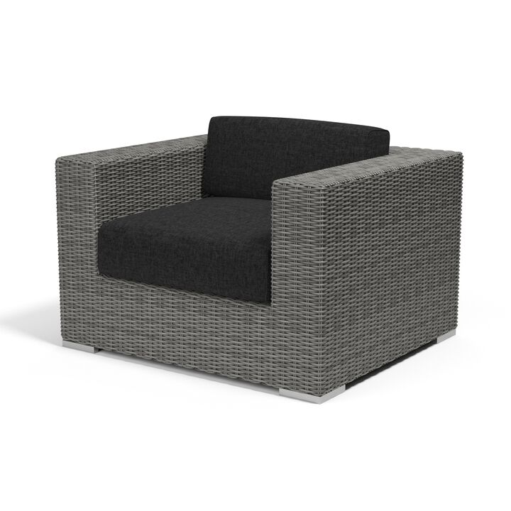 Emerald II Club Chair in Spectrum Carbon
