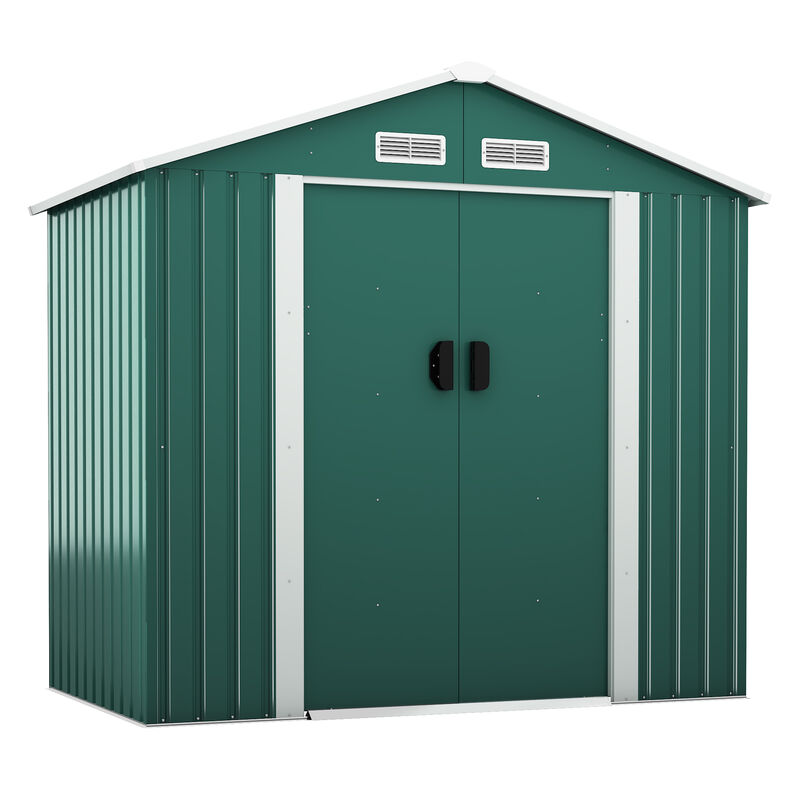 4.2’ x 7’ Outdoor Storage Shed with Sliding Door