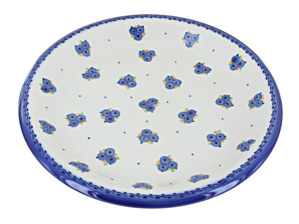 Blue Rose Polish Pottery Hannah Dinner Plate