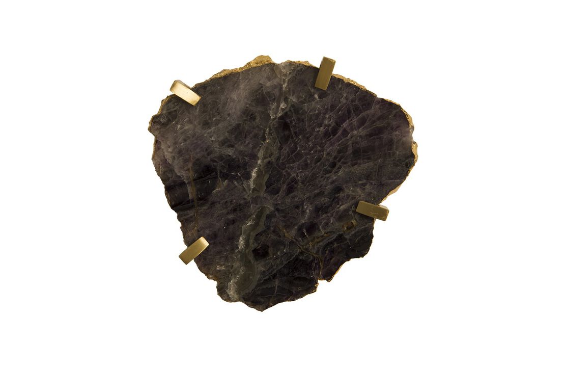 Gem Wall Tile in Brass Setting