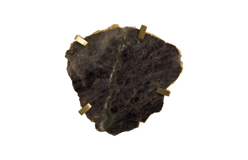 Gem Wall Tile in Brass Setting