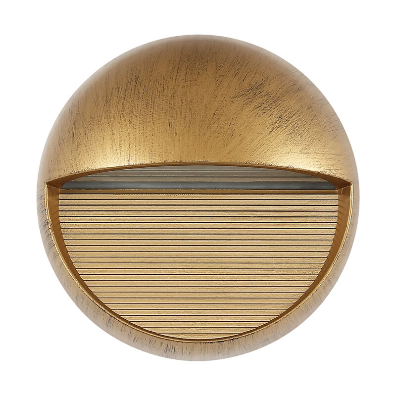 Orbe Outdoor Metal/Glass Integrated LED Wall Sconce
