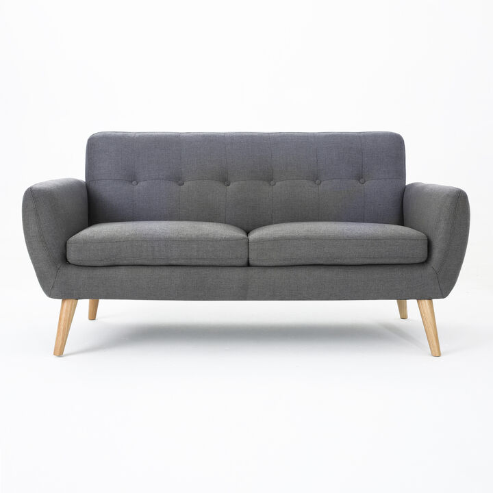 Merax Modern Fabric Loveseat Sofa