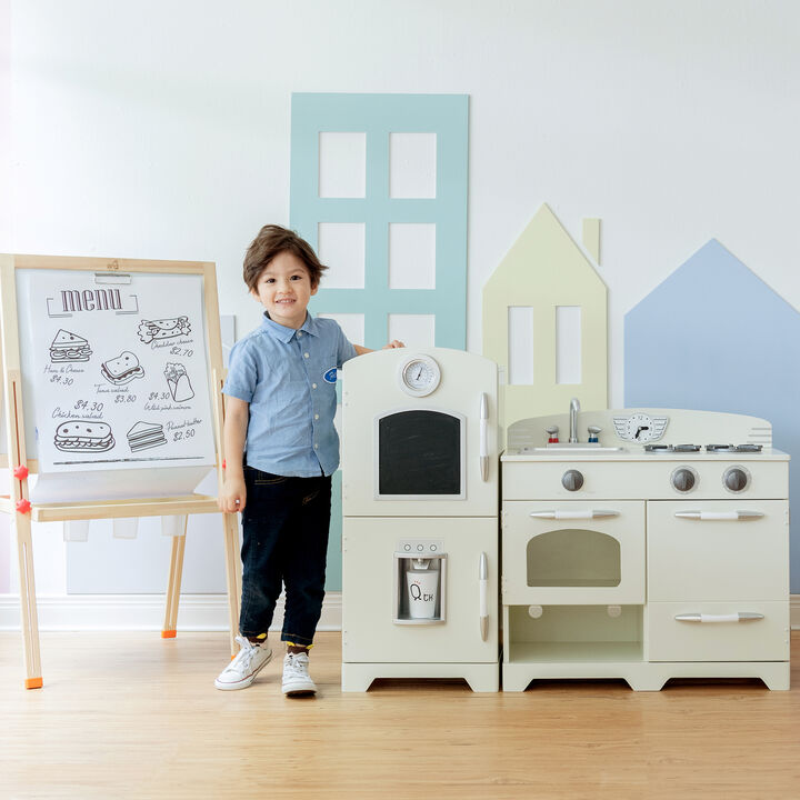 Teamson Kids - Little Chef Fairfield Retro Play Kitchen - Ivory