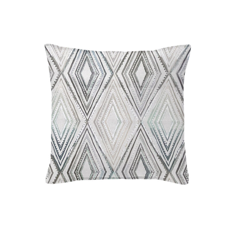 6ix Tailors Fine Linens Sloane Seabreeze/Ivory Decorative Throw Pillows