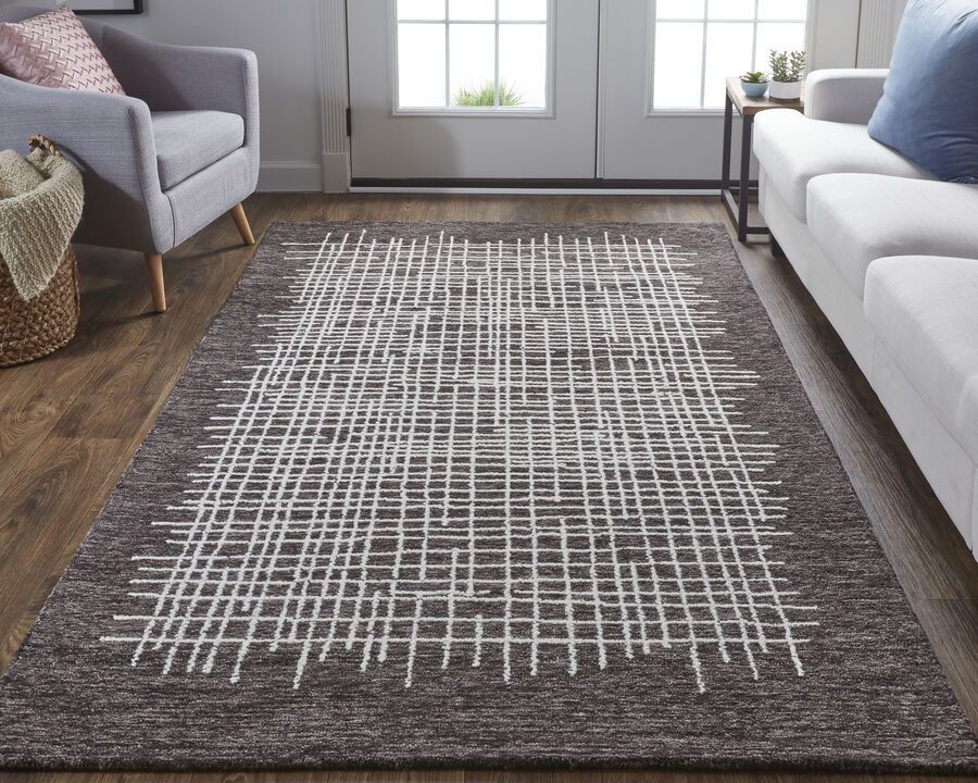 Maddox 8630F Brown/Ivory 8' x 10' Rug