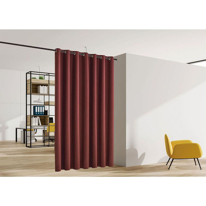 Legacy Decor Room Divider Curtain Heavyweight Blackout Premium Fabric Thermal Insulated 48"W X 84" Tall