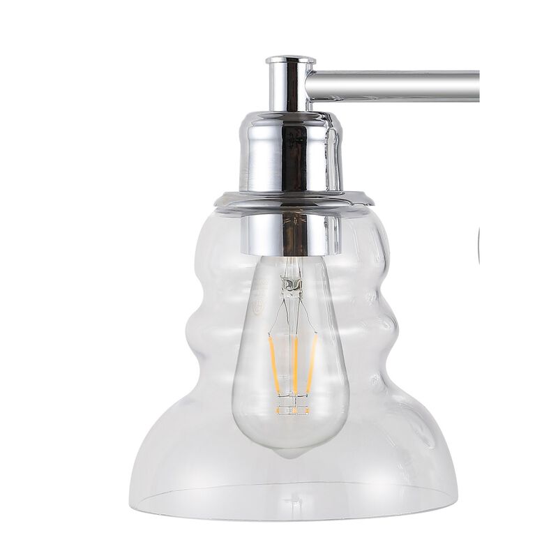 Manhattan Vintage Metal/Glass Industrial Rustic LED Vanity