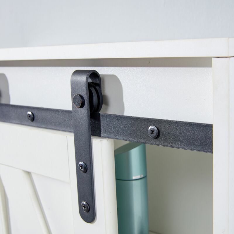 Wooden Wall-Mounted Storage Cabinet - Adjustable Door