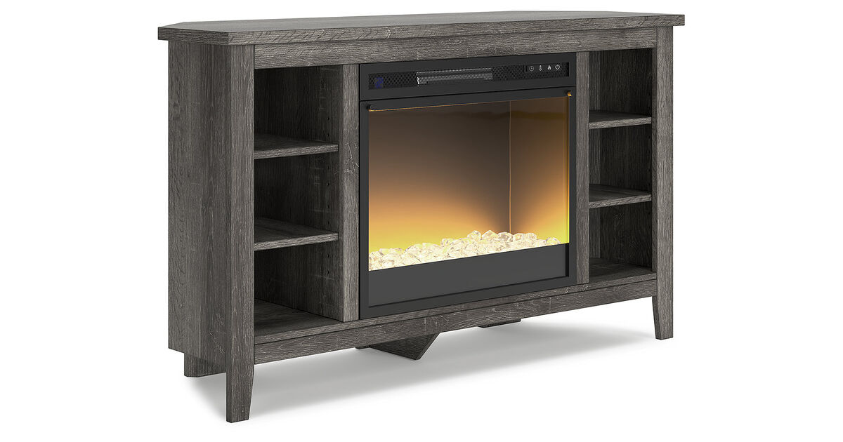 Arlenbry Corner TV Stand with Electric Fireplace