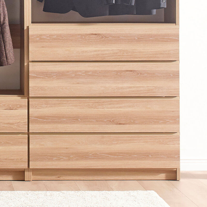 Prosper Oak Freestanding Walk in Wood Closet System