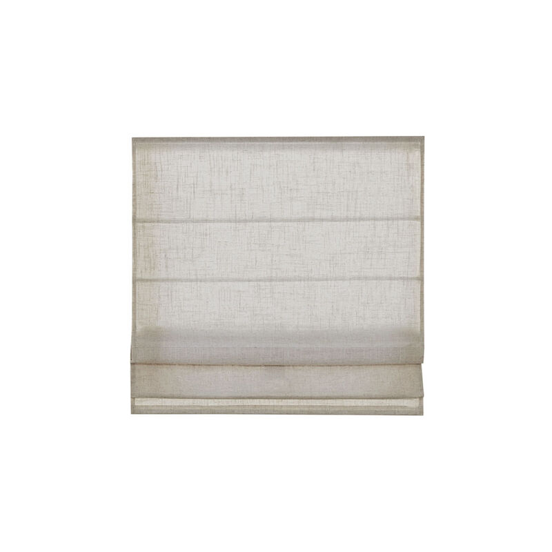 Gracie Mills Eulalie Cordless Lightweight Linen Blend Roman Shade - 27x64"