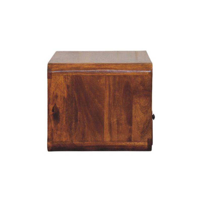 Artisan Furniture Solid Wood Avora Wall-Mounted Chestnut Nightstand