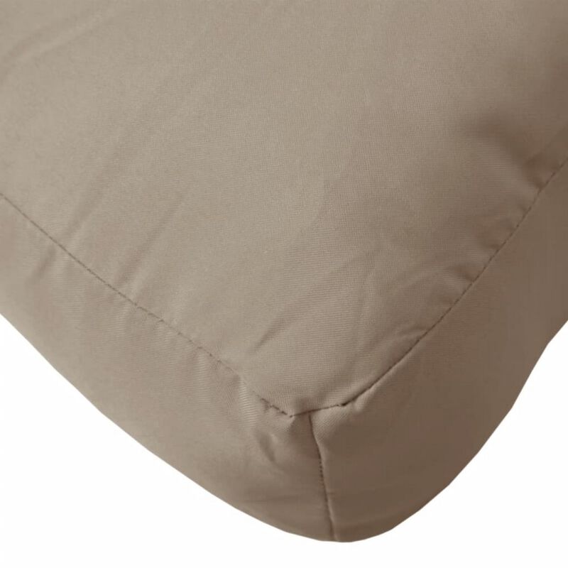 Moni Outdoor Cushion for Bench, Deep Tufted, Taupe Fabric, 47 Inch - Benzara