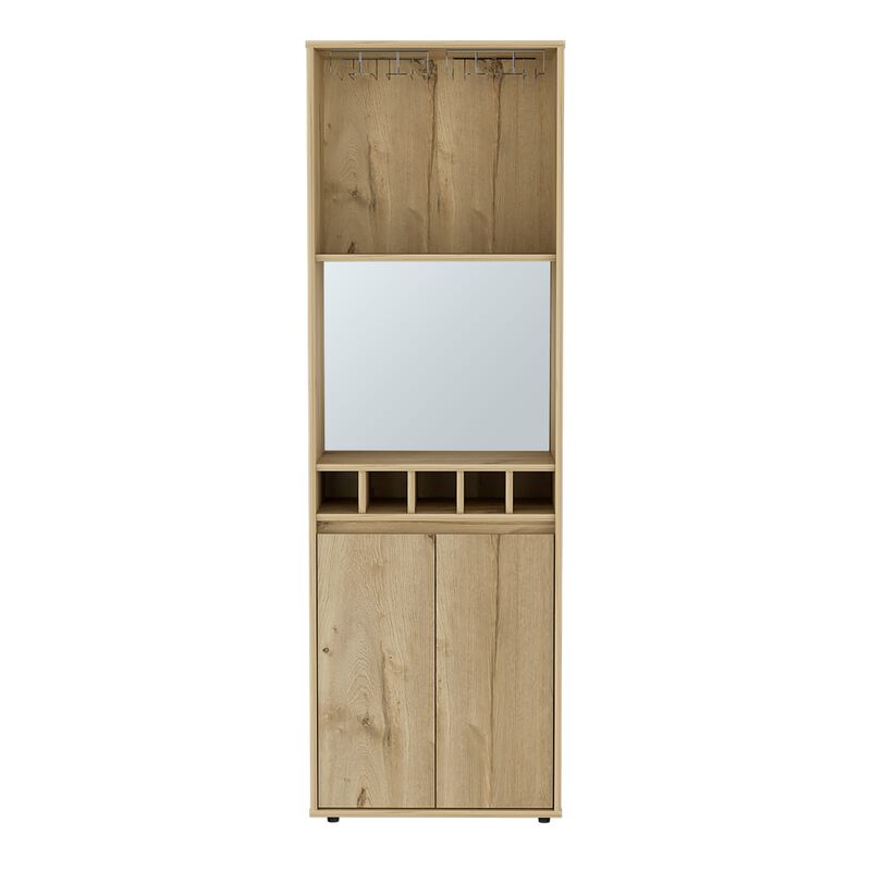 Bar Cabinet Tucson, Living Room, Light Oak