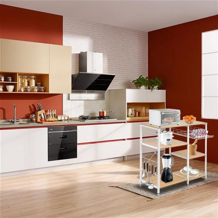 3-Tier Kitchen Bakers Rack Utility Microwave Oven Stand and Storage Cart for Space-Saving Organization