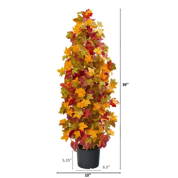 Hivvago 39 Inches Autumn Maple Artificial Tree