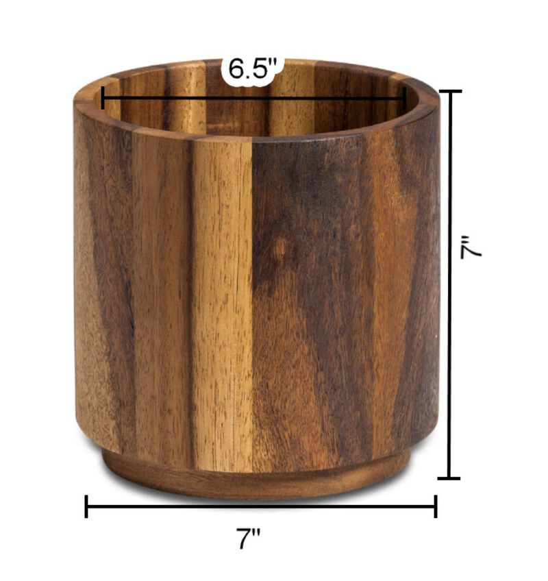 Rotating Lazy Susan Utensil Holder - Large